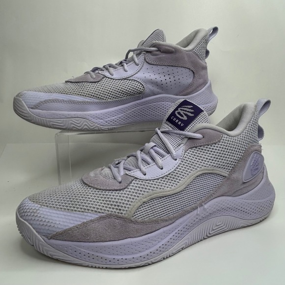 Under Armour Curry 3Z 24 Suede Salt Purple Mens 13 Basketball Shoes 3028191-500 main image 9